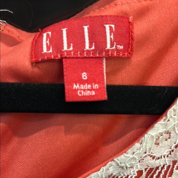 Elle White and Orange Sleeveless Scoop‎ Neck Sundress - Picture 2 of 5